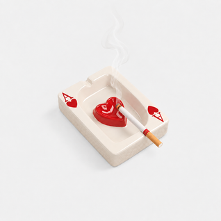 Ace of Hearts Incense Tray
