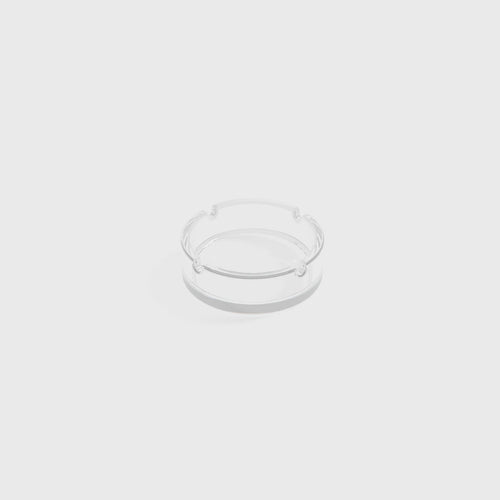 Ash & Bloom Clear Glass Incense Tray